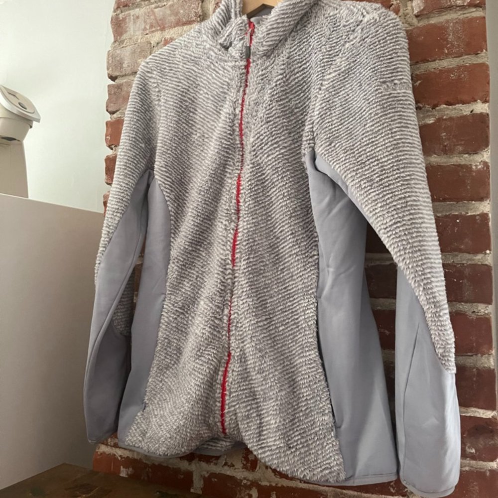 Columbia Fuzzy Striped Full Zip Jacket - Picture 2 of 6